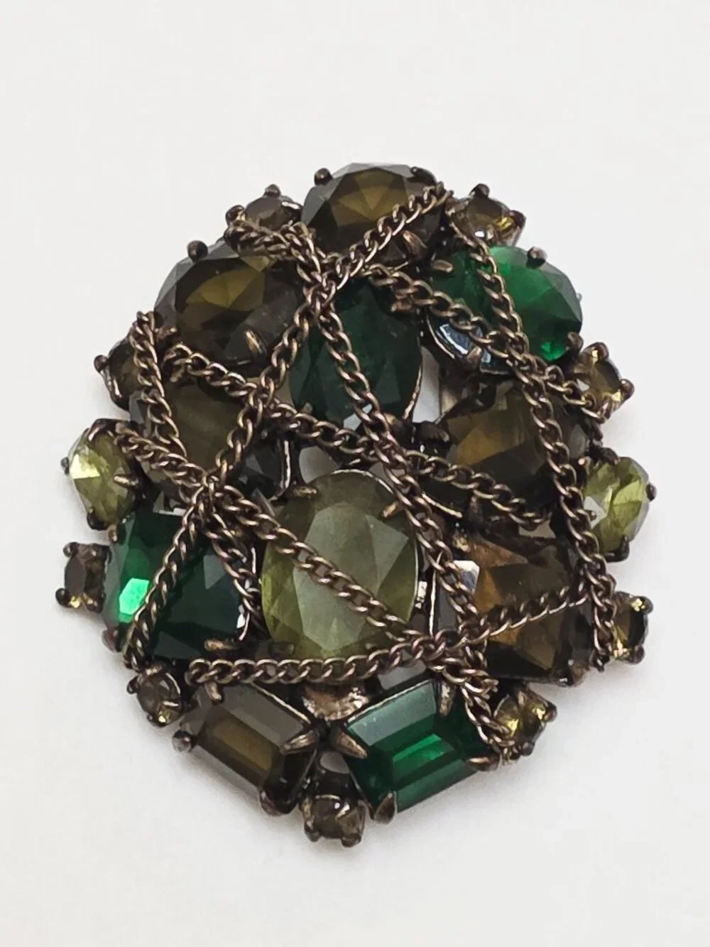 Stella & Dot After The Rain Chain Wrapped Brooch/Pendant